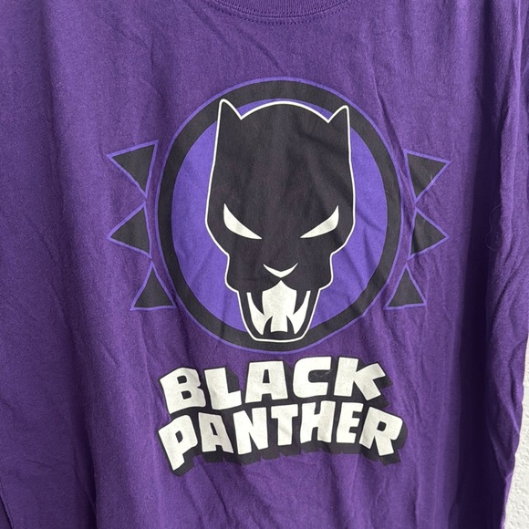 Marvel Purple Black Panther Short Sleeve Tee - Picture 2 of 5